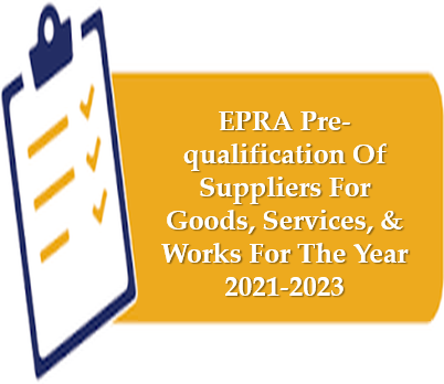 PRE-QUALIFICATION OF SUPPLIERS FOR GOODS, SERVICES, & WORKS FOR THE YEAR 2021-2023